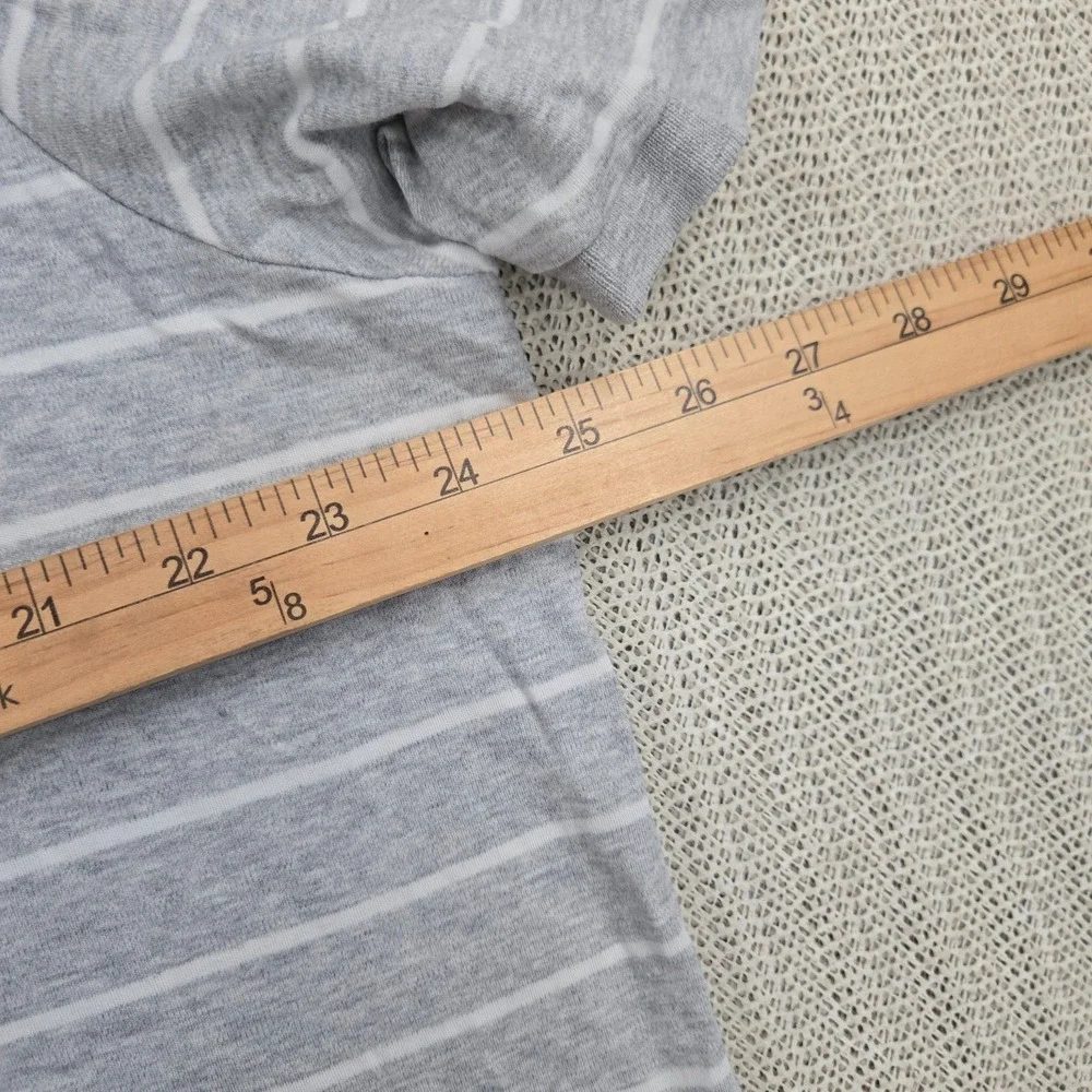Polo Ralph Lauren Polo Shirt Mens 2XL Gray White Stripe Pima Cotton Flesh Pony